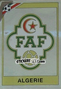Figurina Badge Algeria - FIFA World Cup Mexico 1986 - Panini