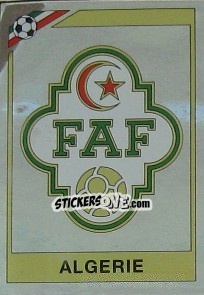 Cromo Badge Algeria - FIFA World Cup Mexico 1986 - Panini