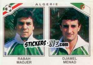 Sticker Rabah Madjer / Djamel Menad - FIFA World Cup Mexico 1986 n. 235 - Panini