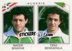 Sticker Nacer Bouiche / Tedj Bensaoula - FIFA World Cup Mexico 1986 n. 236 - Panini