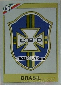 Sticker Badge Brazilia - FIFA World Cup Mexico 1986 n. 238 - Panini