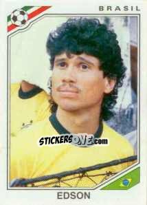 Sticker Edson - FIFA World Cup Mexico 1986 - Panini