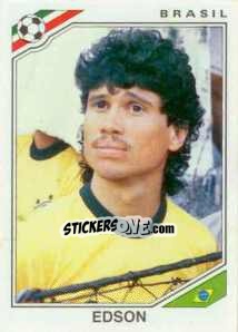 Figurina Edson - FIFA World Cup Mexico 1986 - Panini