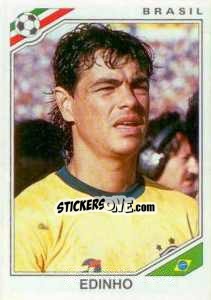 Sticker Edinho - FIFA World Cup Mexico 1986 - Panini