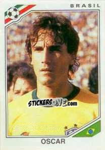 Figurina Oscar - FIFA World Cup Mexico 1986 - Panini