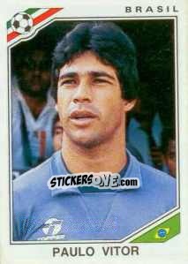 Figurina Paulo Vitor - FIFA World Cup Mexico 1986 - Panini