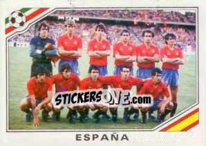 Sticker Team Spania - FIFA World Cup Mexico 1986 n. 257 - Panini