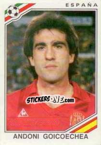 Sticker Andoni Goicoechea - FIFA World Cup Mexico 1986 - Panini
