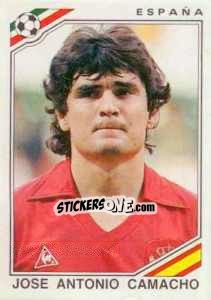 Cromo Jose Antonio Camacho - FIFA World Cup Mexico 1986 - Panini