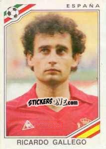 Sticker Ricardo Gallego - FIFA World Cup Mexico 1986 - Panini