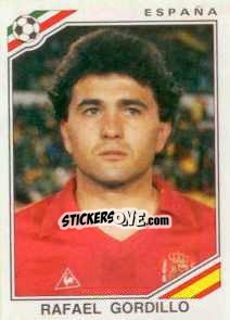Sticker Rafael Gordillo - FIFA World Cup Mexico 1986 - Panini