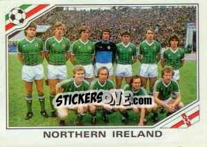 Sticker Team North Ireland - FIFA World Cup Mexico 1986 - Panini