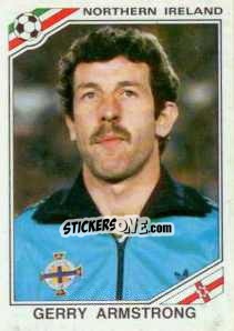 Sticker Gerry Armstrong - FIFA World Cup Mexico 1986 - Panini