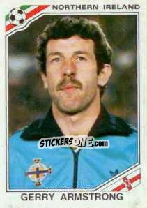 Sticker Gerry Armstrong - FIFA World Cup Mexico 1986 n. 287 - Panini