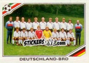 Cromo Team West Germany - FIFA World Cup Mexico 1986 - Panini