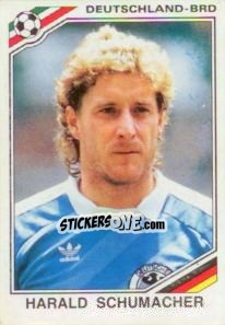 Cromo Harald Schumacher - FIFA World Cup Mexico 1986 - Panini