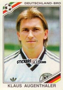 Sticker Klaus Augenthaler - FIFA World Cup Mexico 1986 - Panini