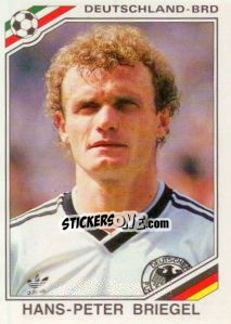 Sticker Hans-Peter Briegel - FIFA World Cup Mexico 1986 - Panini