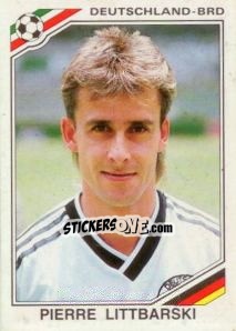 Sticker Pierre Littbarski - FIFA World Cup Mexico 1986 n. 305 - Panini