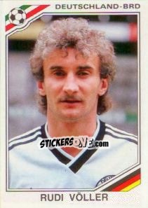 Cromo Rudi Voller - FIFA World Cup Mexico 1986 - Panini