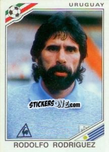 Sticker Rodolfo Rodriguez - FIFA World Cup Mexico 1986 n. 312 - Panini