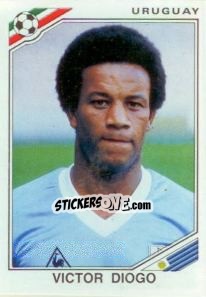 Sticker Victor Diogo - FIFA World Cup Mexico 1986 n. 313 - Panini