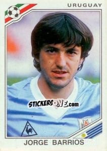 Sticker Jorge Barrios - FIFA World Cup Mexico 1986 n. 319 - Panini