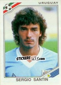 Sticker Sergio Santin - FIFA World Cup Mexico 1986 - Panini