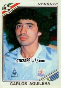 Sticker Carlos Aguilera - FIFA World Cup Mexico 1986 n. 323 - Panini