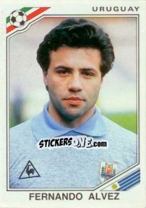 Figurina Fernando Alvez - FIFA World Cup Mexico 1986 n. 327 - Panini