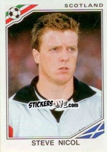 Figurina Steve Nicol - FIFA World Cup Mexico 1986 - Panini