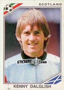 Sticker Kenny Dalglish - FIFA World Cup Mexico 1986 n. 341 - Panini