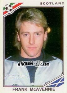 Sticker Frank Mcavennie - FIFA World Cup Mexico 1986 n. 342 - Panini