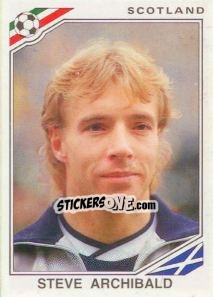 Sticker Steve Archibald - FIFA World Cup Mexico 1986 n. 343 - Panini