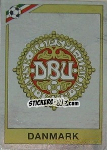 Sticker Badge Denmark - FIFA World Cup Mexico 1986 n. 346 - Panini