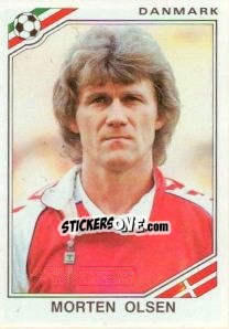 Sticker Morten Olsen - FIFA World Cup Mexico 1986 n. 350 - Panini