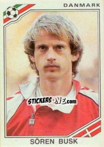Sticker Soren Busk - FIFA World Cup Mexico 1986 n. 351 - Panini