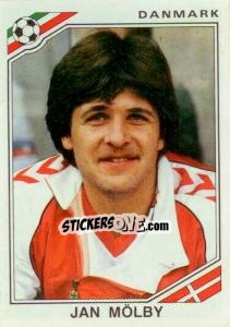 Sticker Jan Molby - FIFA World Cup Mexico 1986 n. 353 - Panini