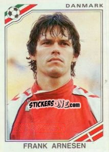 Sticker Frank Arnesen - FIFA World Cup Mexico 1986 - Panini