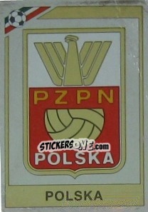 Sticker Badge Poland - FIFA World Cup Mexico 1986 - Panini