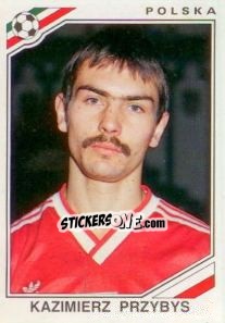 Sticker Kazimierz Przybys - FIFA World Cup Mexico 1986 n. 370 - Panini