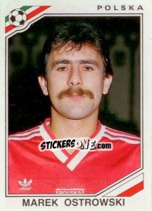 Sticker Marek Ostrowski - FIFA World Cup Mexico 1986 n. 371 - Panini
