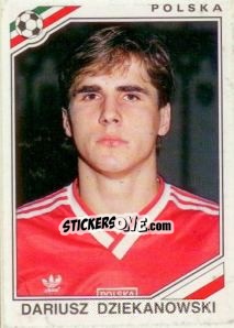 Sticker Dariusz Cziekanowski - FIFA World Cup Mexico 1986 - Panini