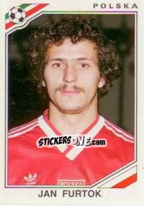 Sticker Jan Furtok - FIFA World Cup Mexico 1986 - Panini