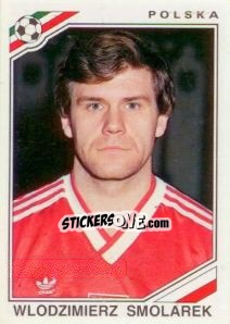 Sticker Wlodzimierz Smolarek - FIFA World Cup Mexico 1986 n. 380 - Panini