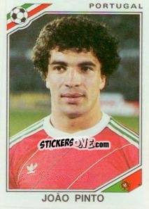 Sticker Joao Pinto - FIFA World Cup Mexico 1986 n. 385 - Panini