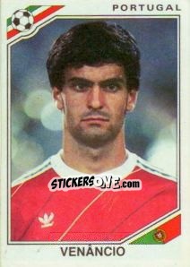 Figurina Venancio - FIFA World Cup Mexico 1986 - Panini