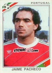 Cromo Jaime Pacheco - FIFA World Cup Mexico 1986 - Panini