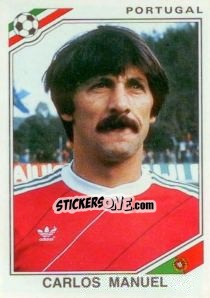 Cromo Carlos Manuel - FIFA World Cup Mexico 1986 - Panini