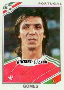 Sticker Gomes - FIFA World Cup Mexico 1986 n. 396 - Panini